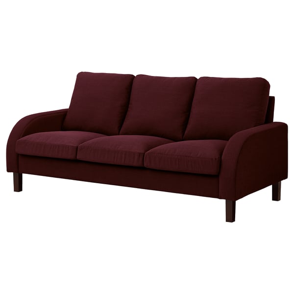 ORMARYD 3-seat sofa, dark red