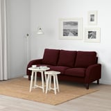 ORMARYD 3-seat sofa, dark red