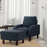 ORMARYD Footstool, dark blue