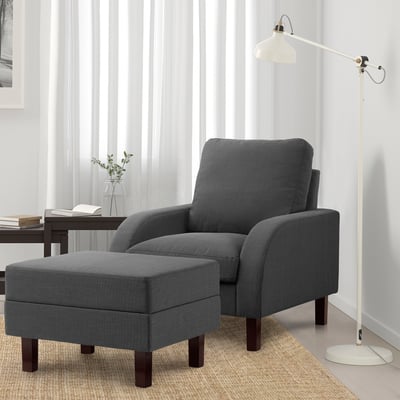 ORMARYD Footstool, grey