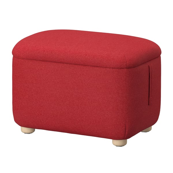 OSKARSHAMN wing chair with footstool, Tonerud red IKEA
