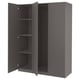 PAX / FORSAND Wardrobe combination, dark grey/dark grey, 150x60x201 cm