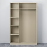 PAX / FORSAND Wardrobe combination, grey-beige/grey-beige, 150x60x236 cm