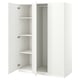 PAX / FORSAND Wardrobe combination, white/white, 150x60x201 cm