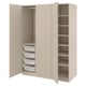 PAX / FORSAND Wardrobe, grey-beige/grey-beige, 150x60x201 cm