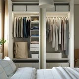 PAX / FORSAND Wardrobe, white/white, 200x60x236 cm