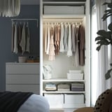 PAX / FORSAND Wardrobe, white/white, 100x60x236 cm