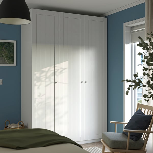 PAX / GULLABERG Wardrobe combination, white/white, 150x60x236 cm