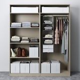 PAX / HASVIK Wardrobe, grey-beige/grey-beige, 200x66x236 cm