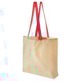 PLANTERING Carrier bag, light brown/red, 45x36 cm