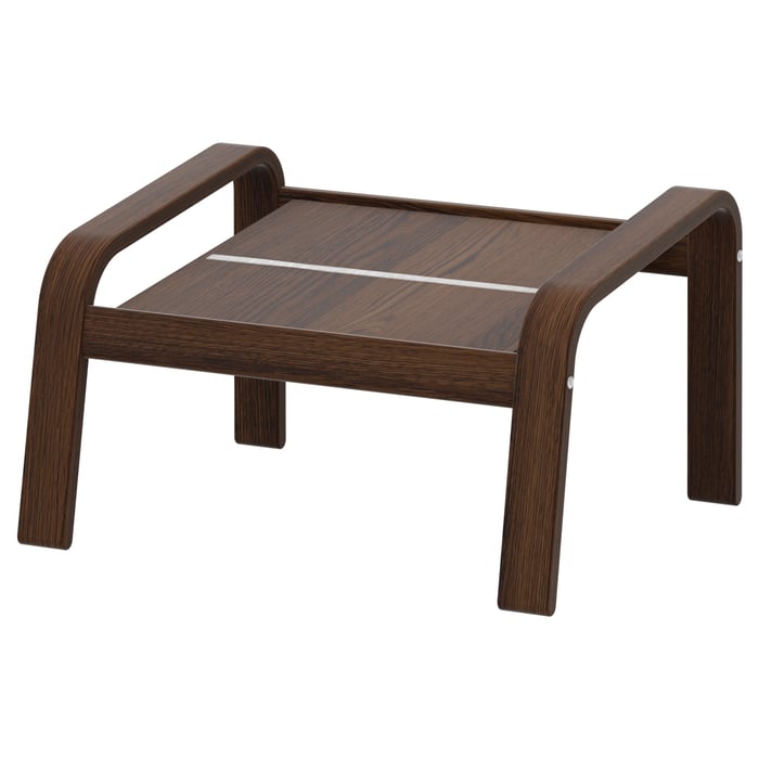 POÄNG footstool frame, brown IKEA
