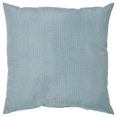 PROFETBLOMMA Cushion, grey-blue, 40x40 cm