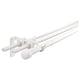 RÄCKA / HUGAD Triple curtain rod combination, white, 120-210 cm