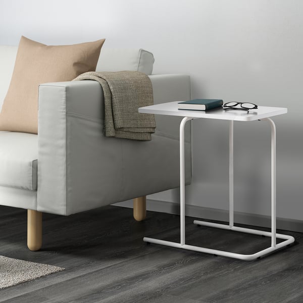 RIAN Side table, white, 50x30 cm