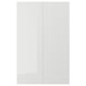 RINGHULT 2-p door f corner base cabinet set, high-gloss light grey, 25x80 cm