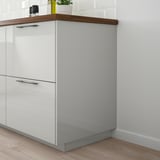 RINGHULT Cover panel, high-gloss light grey, 39x240 cm
