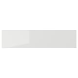 RINGHULT Drawer front, high-gloss light grey, 40x10 cm