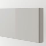 RINGHULT Drawer front, high-gloss light grey, 60x10 cm