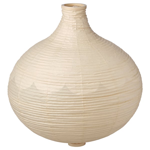 RISBYN Pendant lamp shade, onion shape/beige, 57 cm