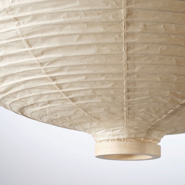 RISBYN Pendant lamp shade, onion shape/beige, 57 cm