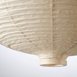 RISBYN Pendant lamp shade, onion shape/beige, 57 cm
