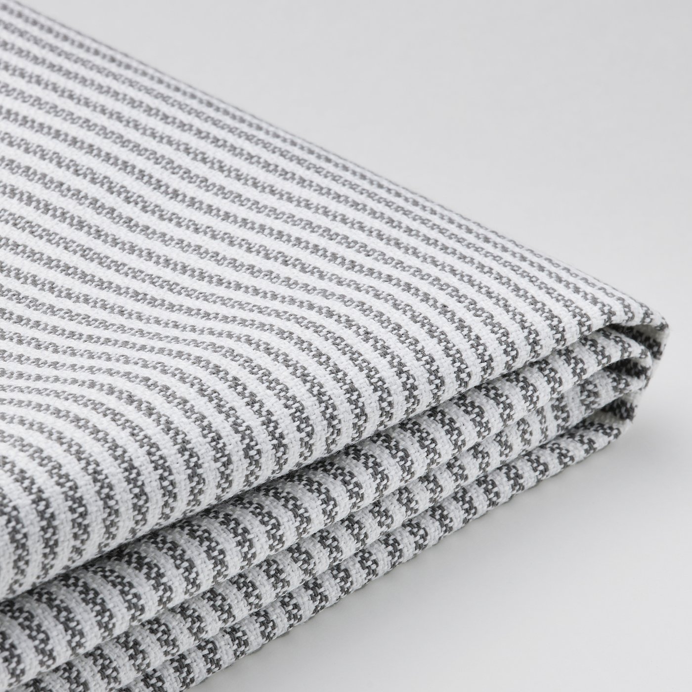 ROCKSJÖN Cover for footstool, Klovsta grey/white