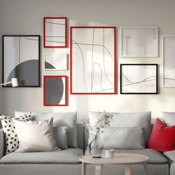 RÖDALM Frame, black, 61x91 cm
