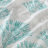 RÖDFIBBLA Flat sheet and pillowcase, white/green, 150x260/50x80 cm