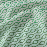 RÖDVED Flat sheet and pillowcase, white/green, 150x260/50x80 cm