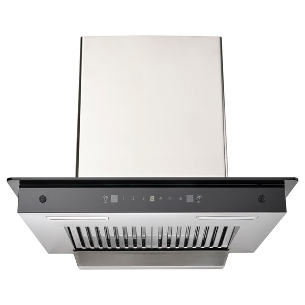 ROMMENÄS Wall mounted extractor hood, stainless steel, 60 cm