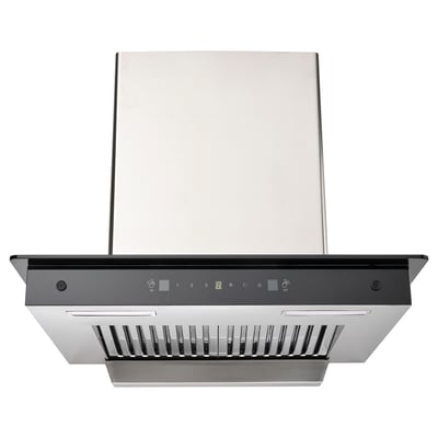 ROMMENÄS Wall mounted extractor hood, stainless steel, 60 cm