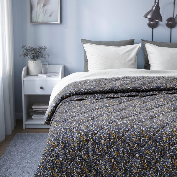 ROSENTIBAST Comforter, dark blue/multicolour, 230x250 cm