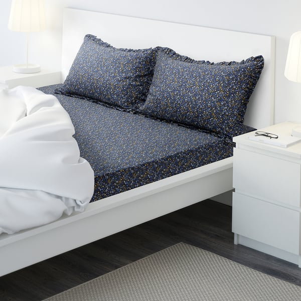 ROSENTIBAST Flat sheet and 2 pillowcase, 240x260/50x80 cm