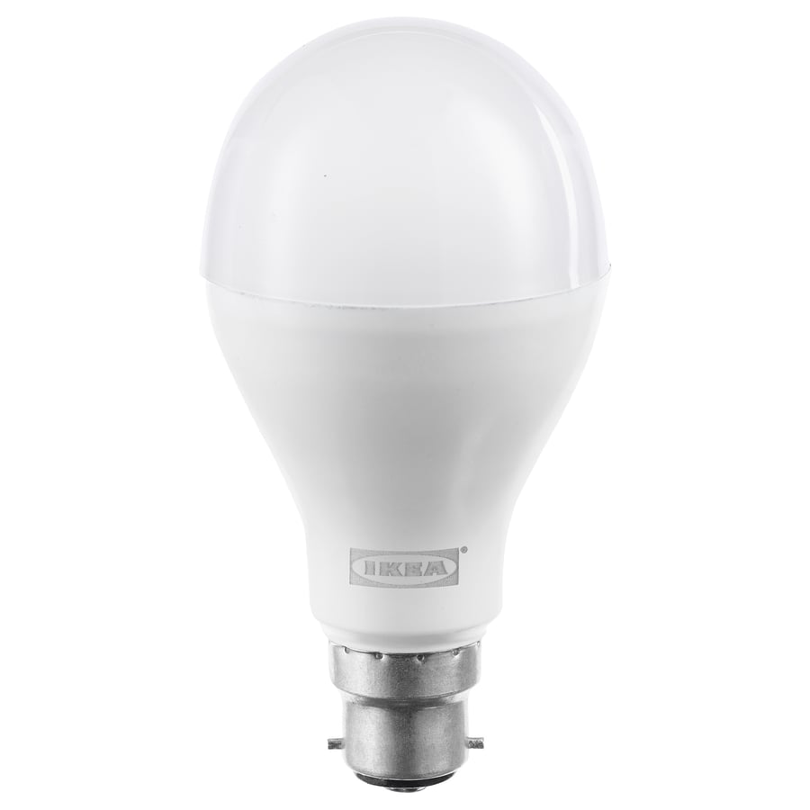 RYET LED bulb B22 1700 lumen, opal white/globe, 6500K IKEA