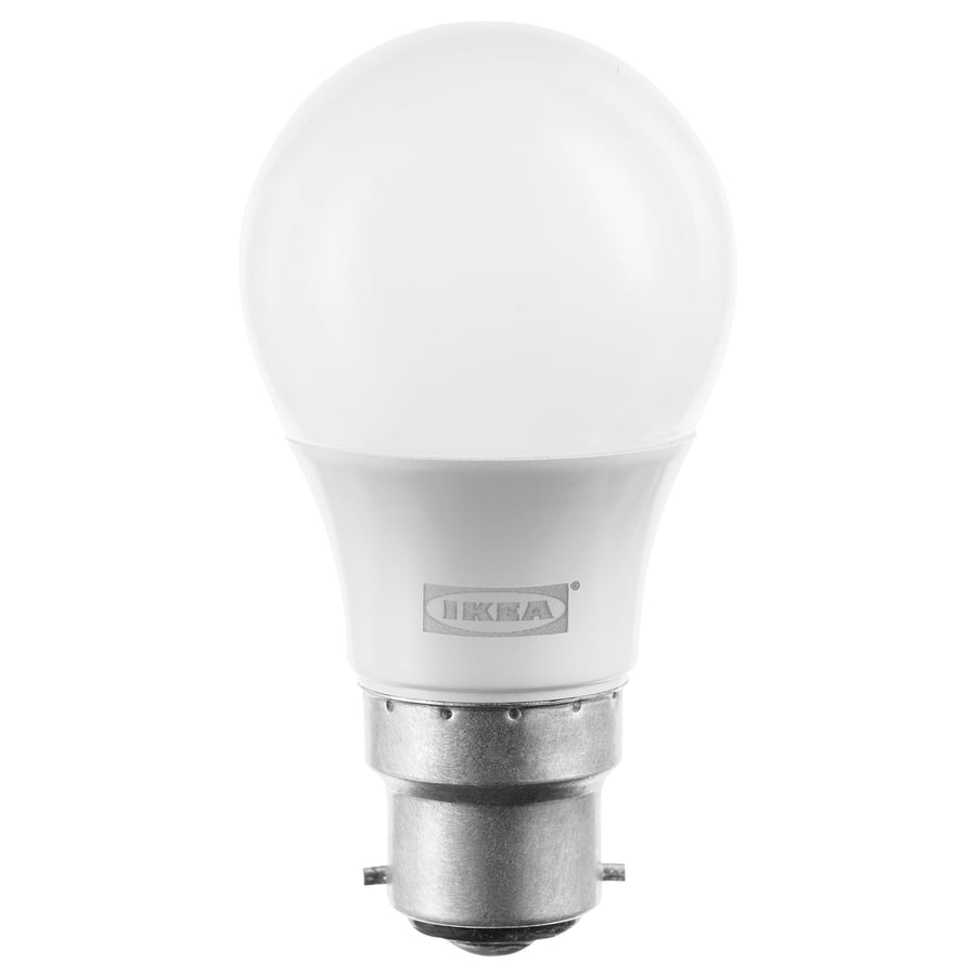 RYET LED bulb B22 370 lumen, opal white, 6500K IKEA