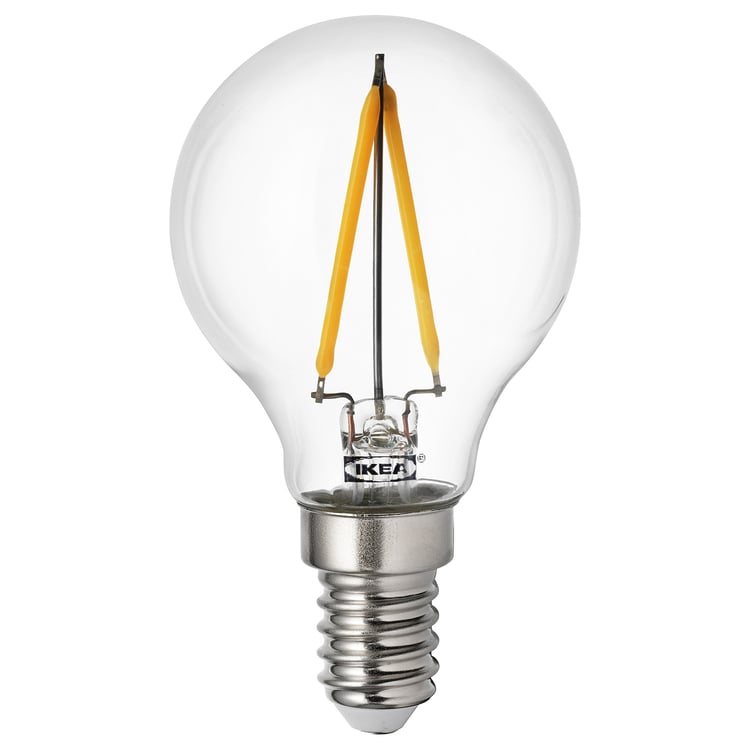 RYET LED bulb E14 100 lumen, globe clear IKEA