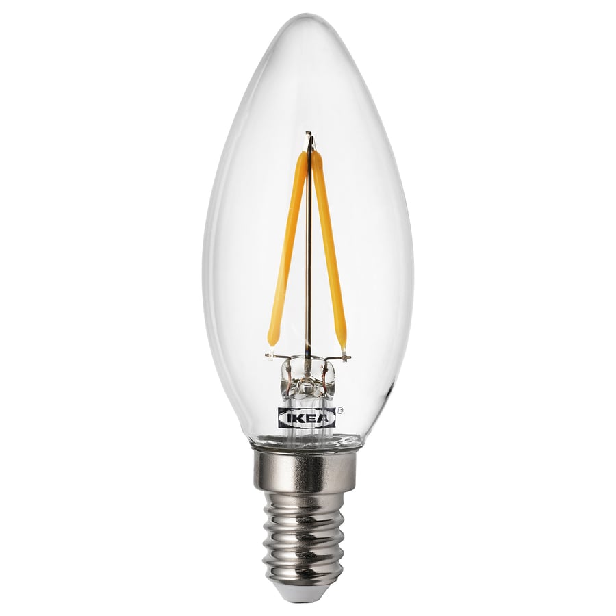 RYET LED bulb E14 200 lumen, chandelier/clear IKEA