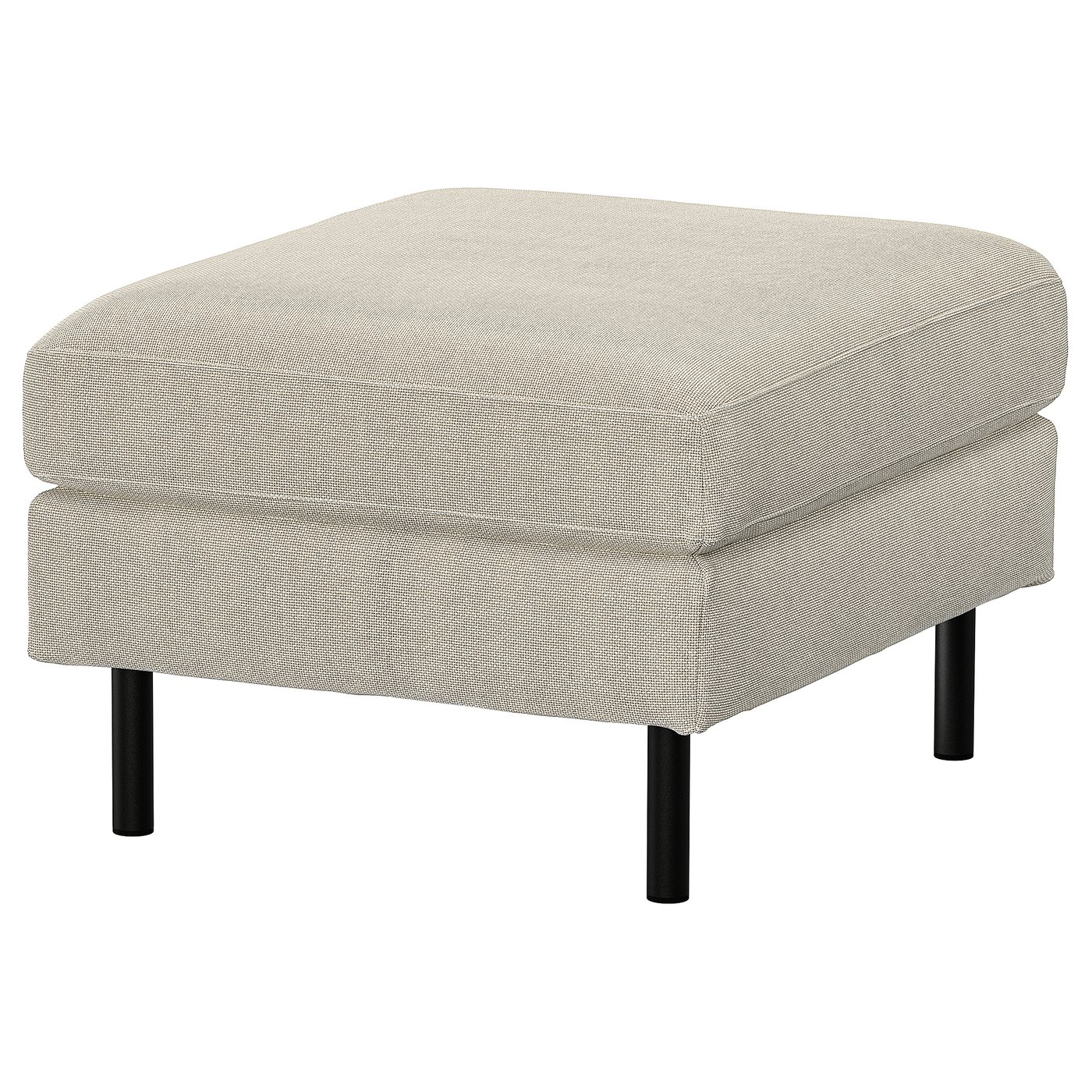 SALTSJÖBADEN Footstool, Fridtuna light beige