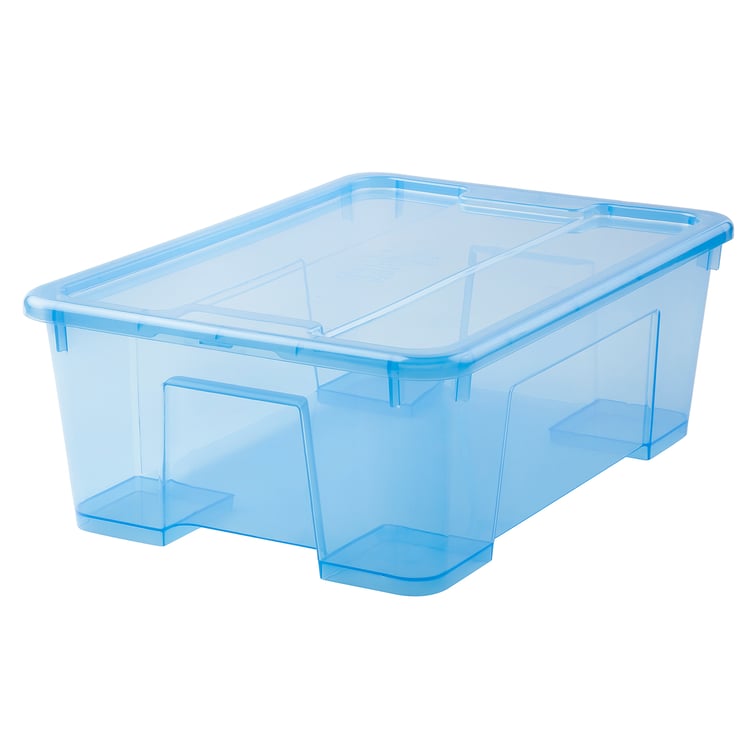 SAMLA lid for box 11/22 l, blue - IKEA