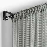 SANDDÅDRA Sheer curtains, 1 pair, green/with rod pocket, 145x250 cm