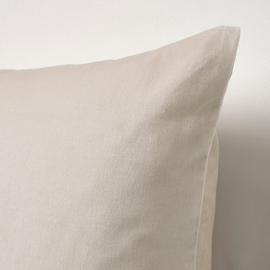SANELA Cushion cover, light beige, 40x65 cm (16x26") IKEA