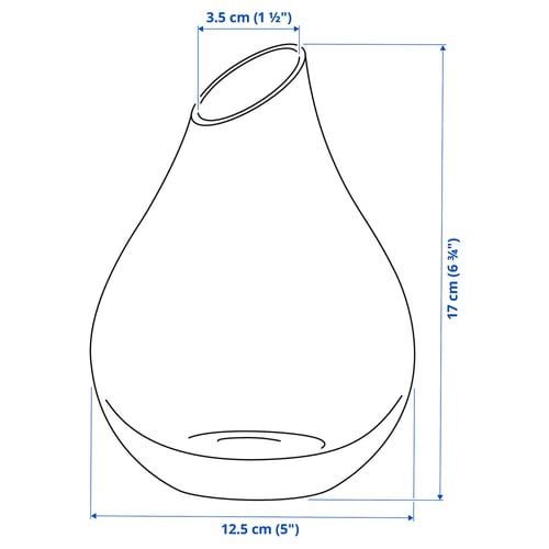 Illustration with measurements for the product: SANNOLIK.