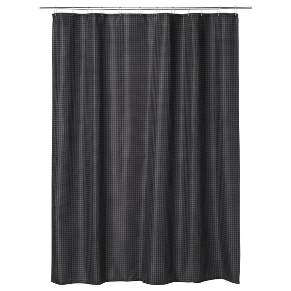 Saxalven Shower Curtain Anthracite Ikea