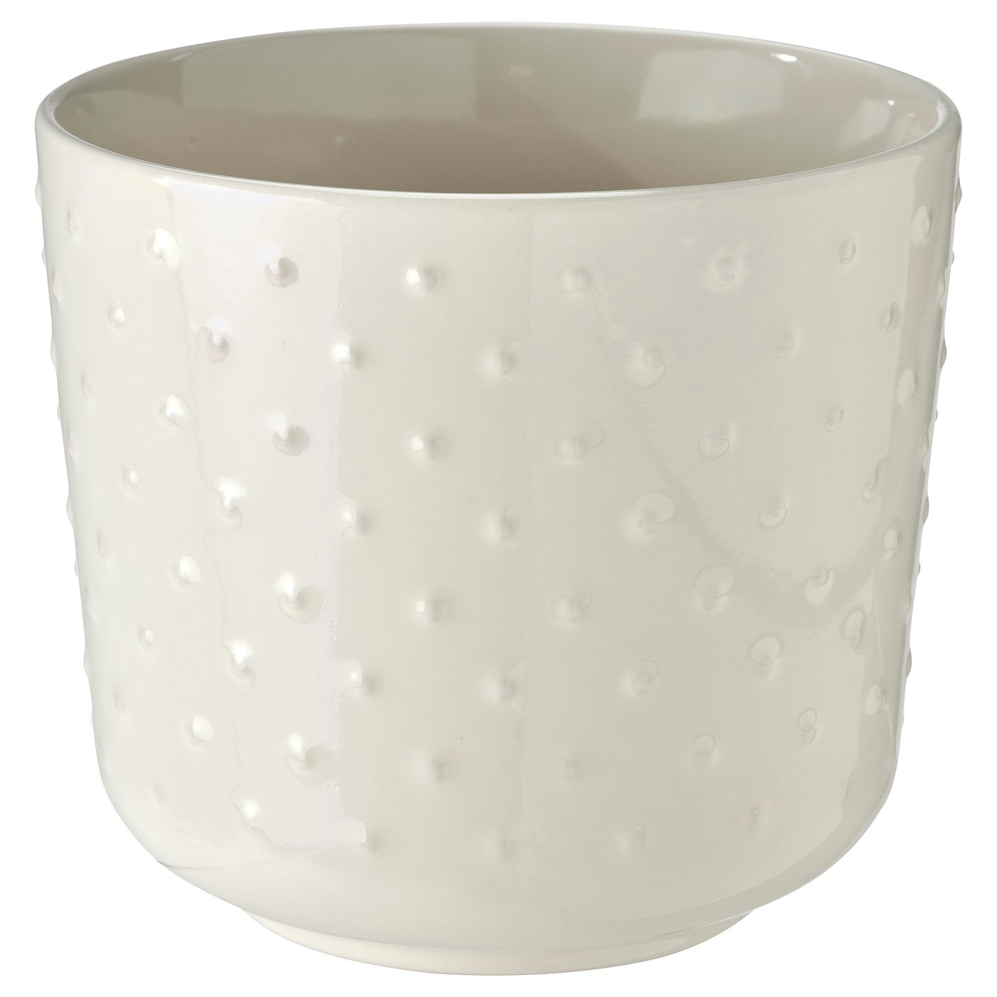 SESAMFRÖN white ceramic planter