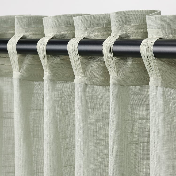 SILVERLÖNN sheer curtains, 1 pair, light green, 145x250 cm (57x98") IKEA
