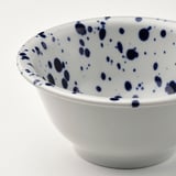 SILVERSIDA Bowl, patterned/blue, 14 cm