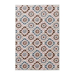SJÖINGENJÖR Rug, low pile, beige/brown, 60x90 cm