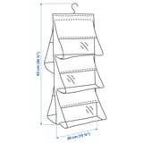 SKUBB Hanging handbag organiser, dark grey, 39x93 cm