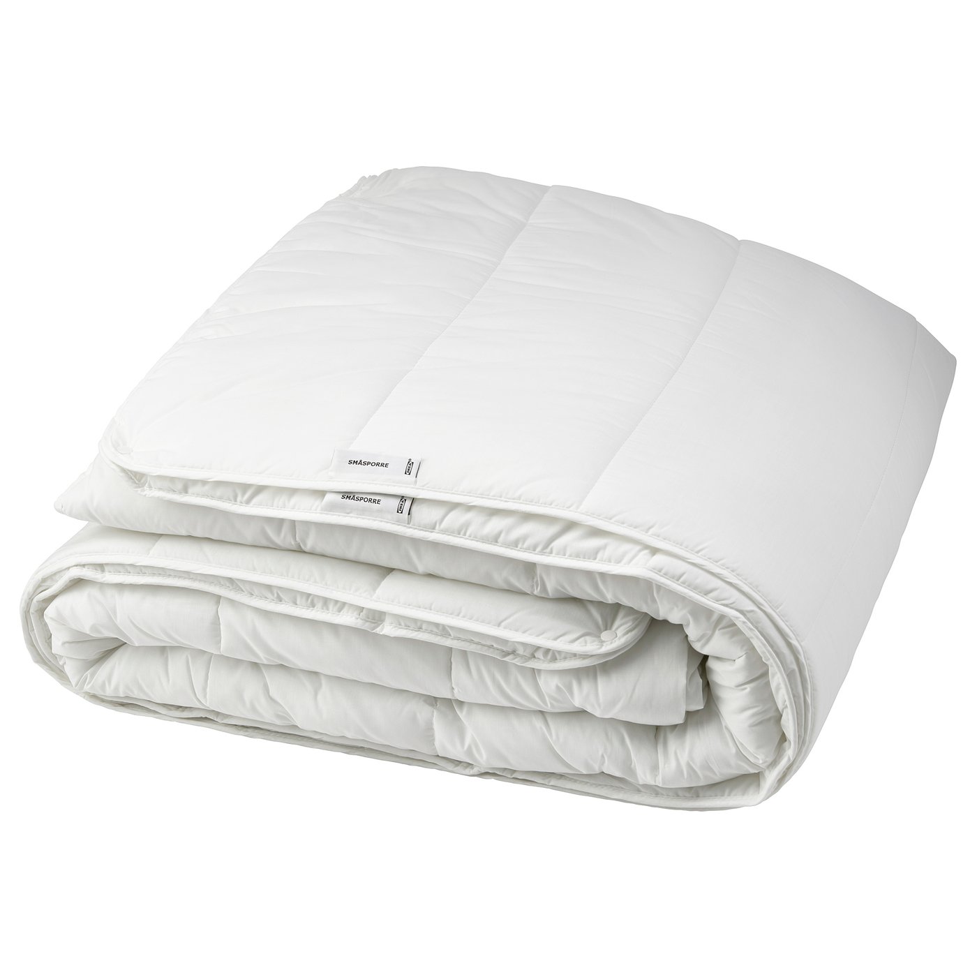 SMÅSPORRE comforter - white, quilted, recycled polyester and cotton.
