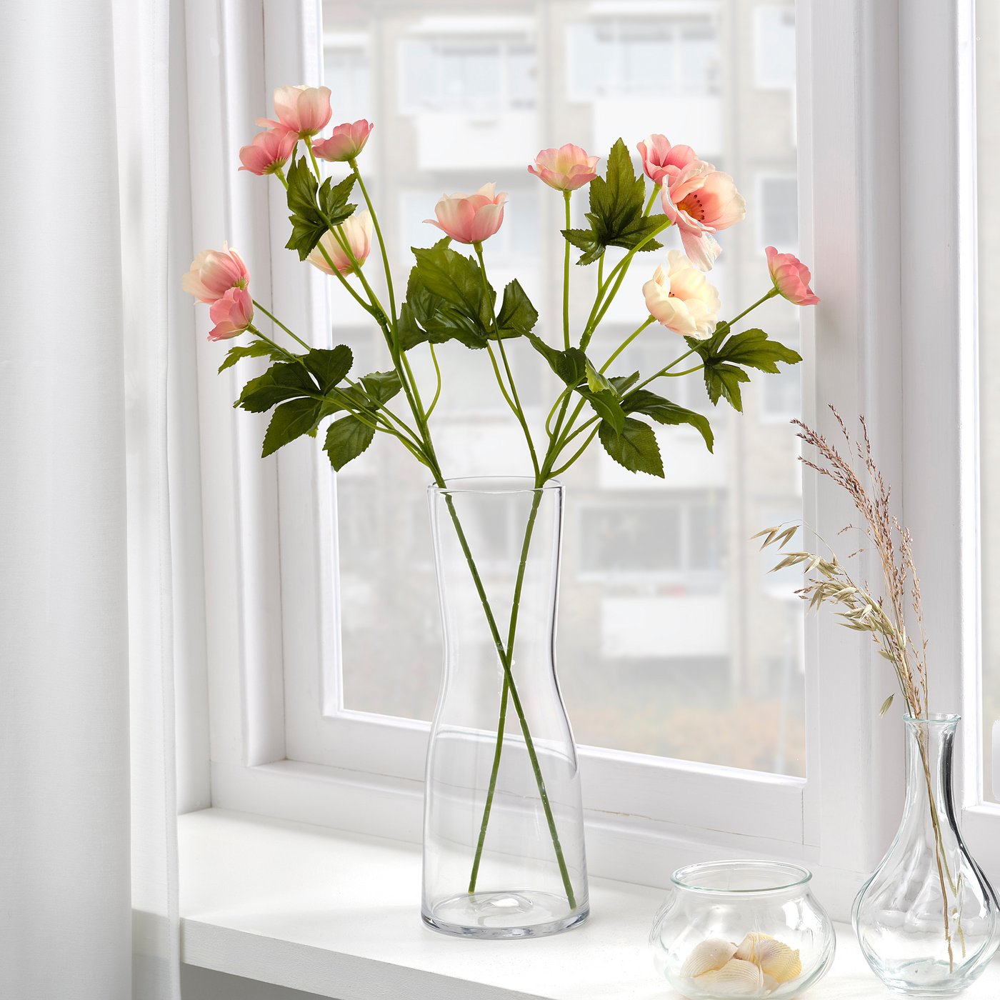 Smycka Artificial Flower In Outdoor Anemone Light Pink 59 Cm 23 Ikea